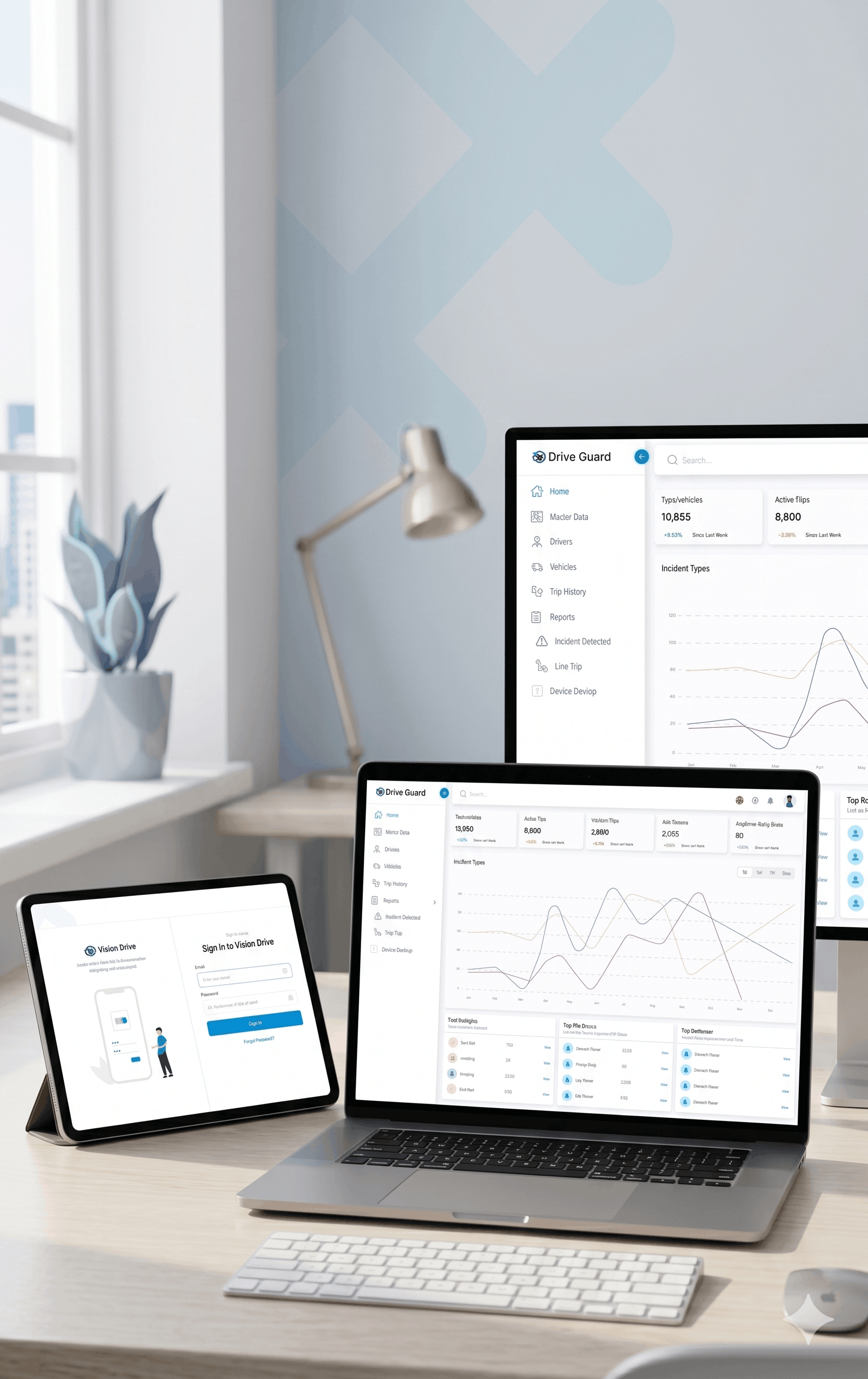 Driver Monitoring System dashboard