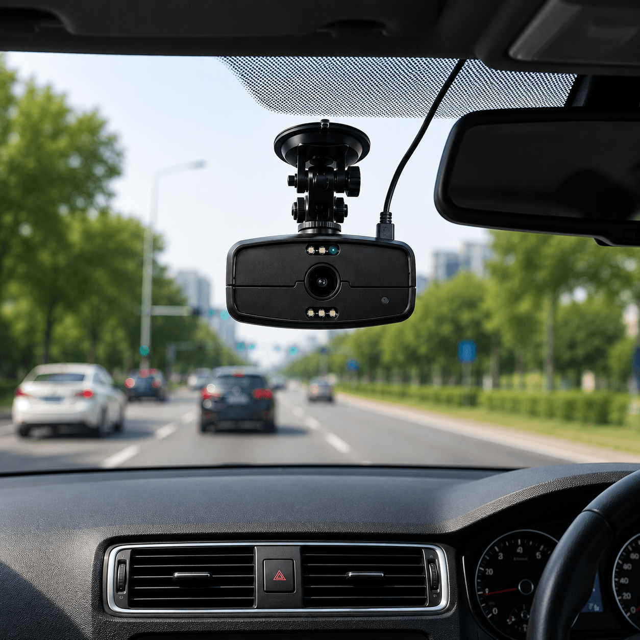 DMS Camera mounted on windshield