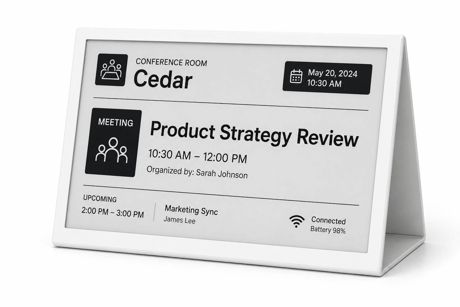 Digital TentCard Front View
