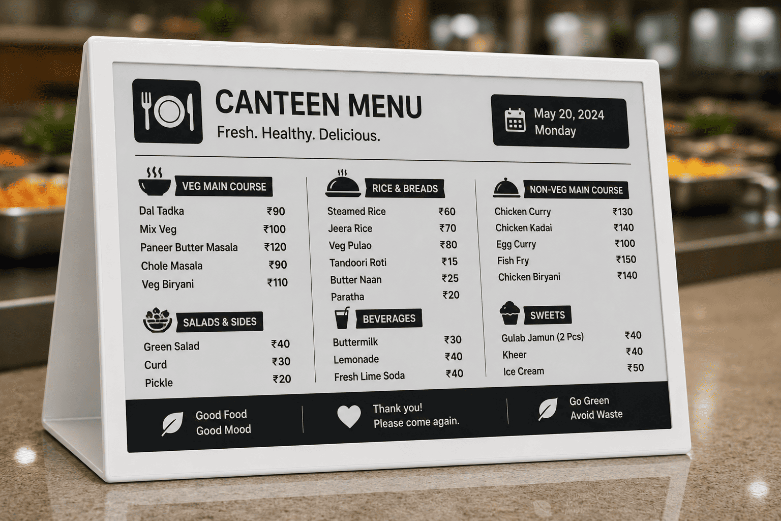 TentCard Table